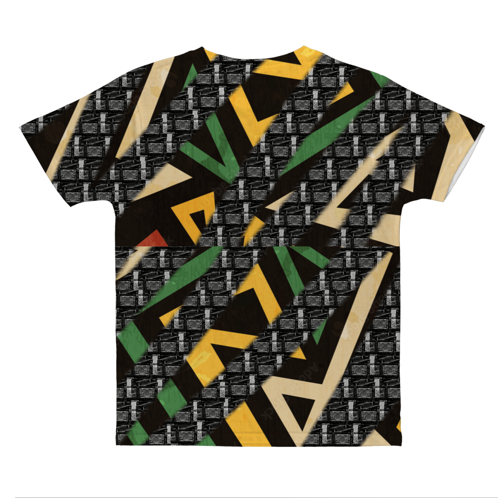 MAfGA Pieces - dark grey + multicolour pattern Classic Sublimation Adult T-Shirt