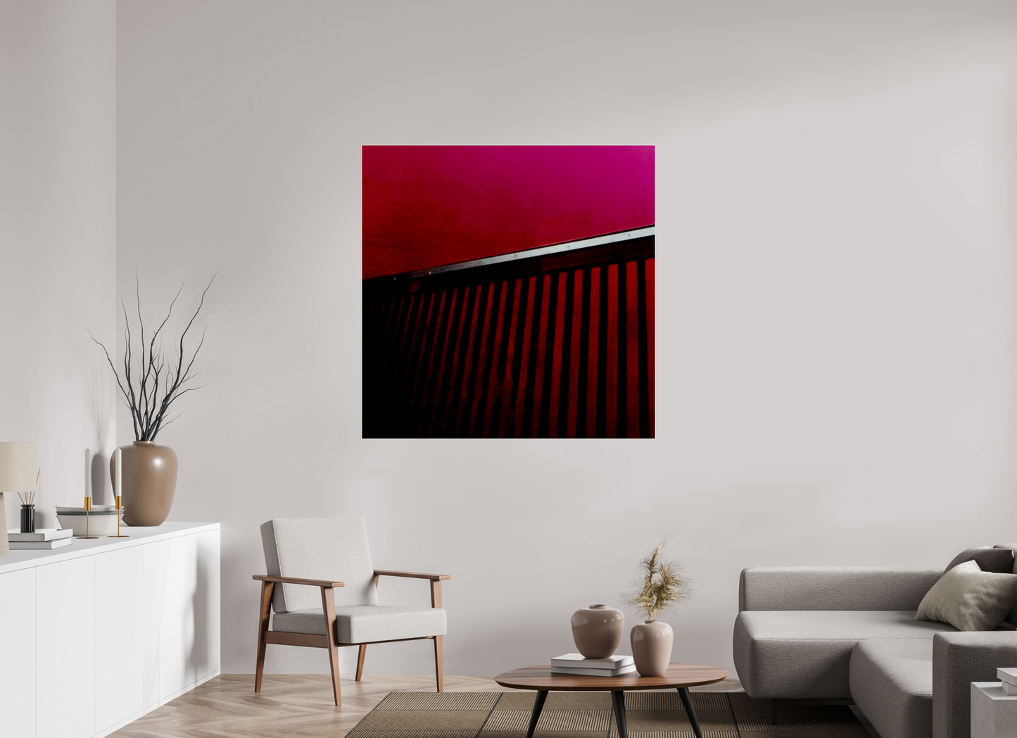 120 x 120 cm, Photo Print Under Acrylic Glass The Opening