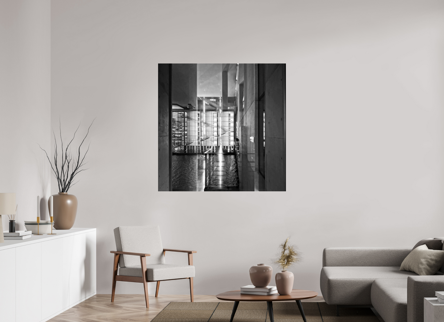 120 x 120 cm, Photo Print Under Acrylic Glass Glances of Power
