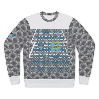 front (4) Premium Cut and Sew Sublimation Unisex Sweatshirt