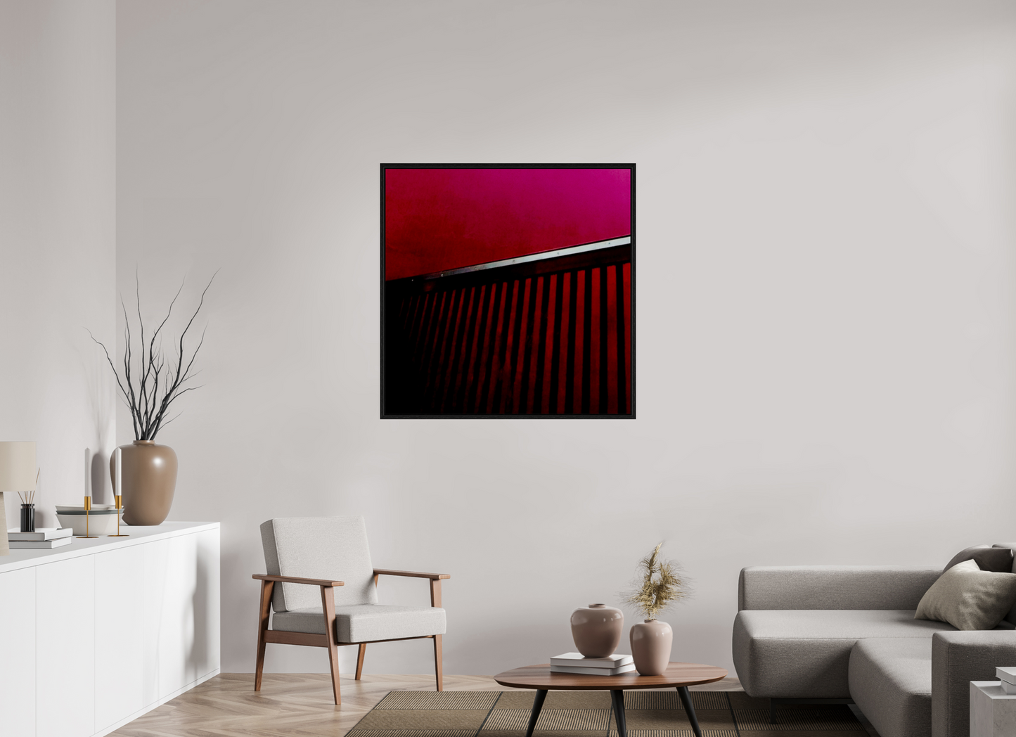 100 x 100 cm, Floater Frame The Opening