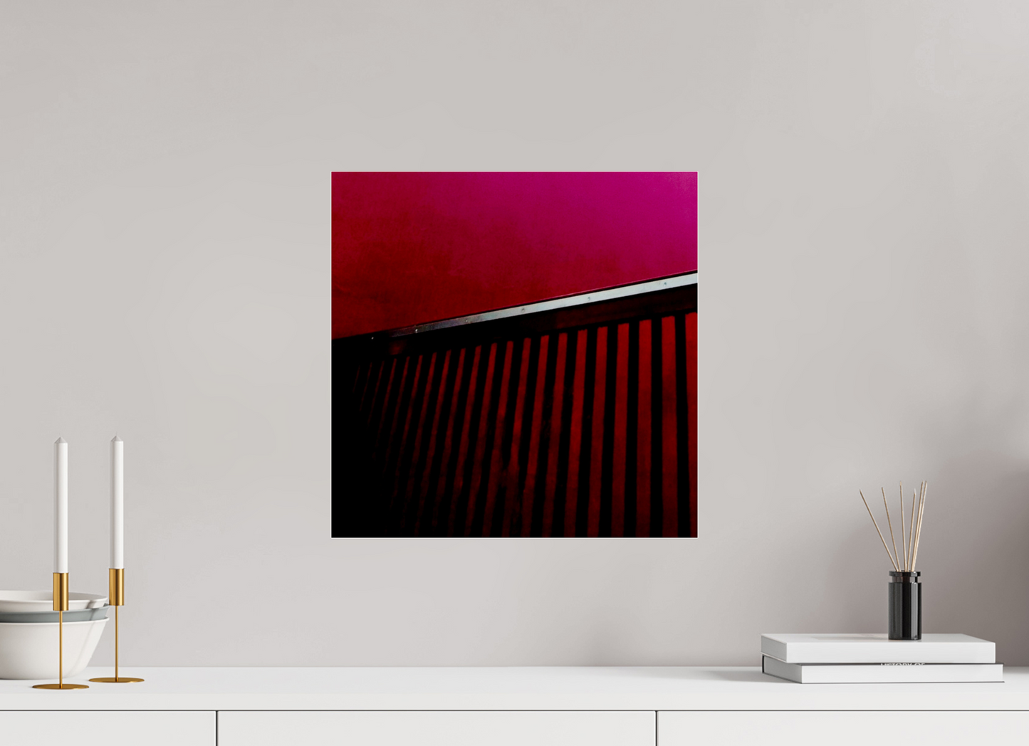 40 x 40 cm, Photo Print Under Acrylic Glass The Opening