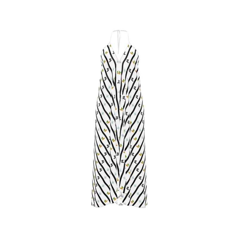 Rückenfreies Kleid mit Neckholder