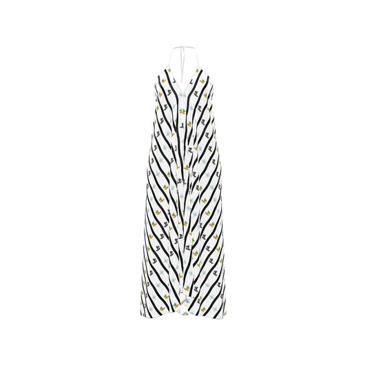 Rückenfreies Kleid mit Neckholder