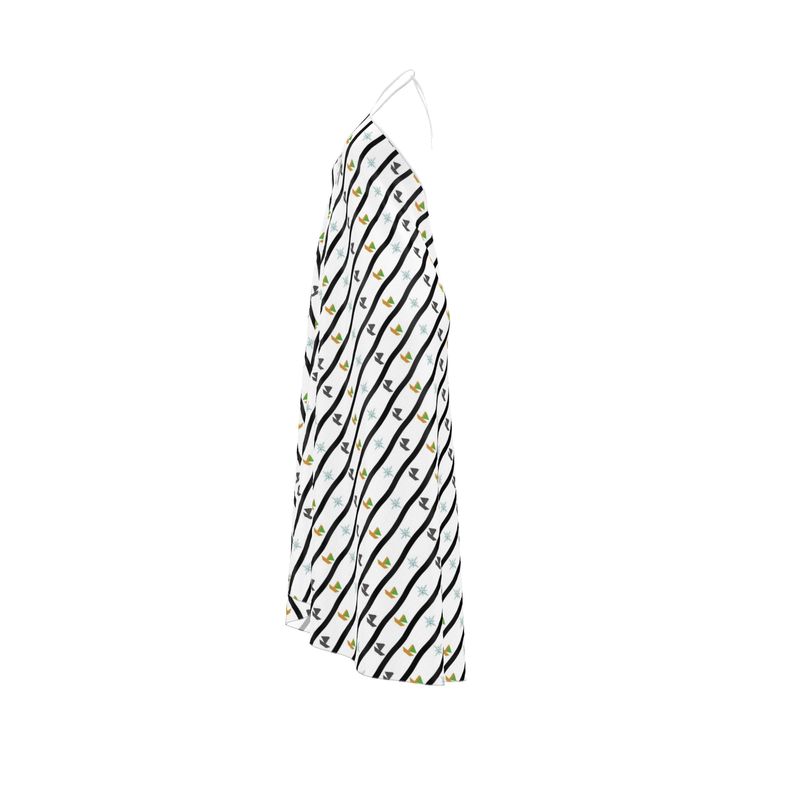 Rückenfreies Kleid mit Neckholder