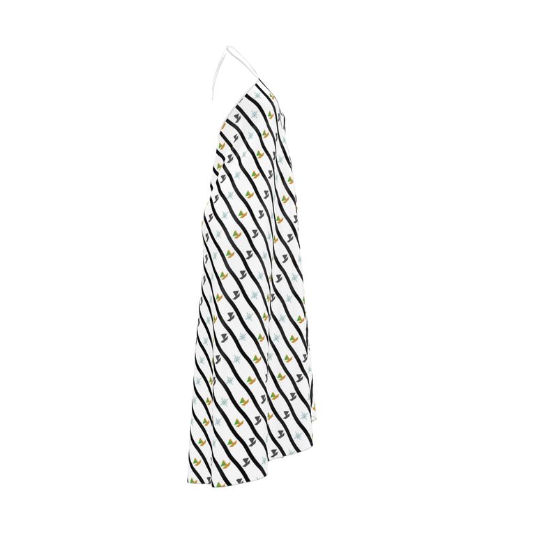 Rückenfreies Kleid mit Neckholder