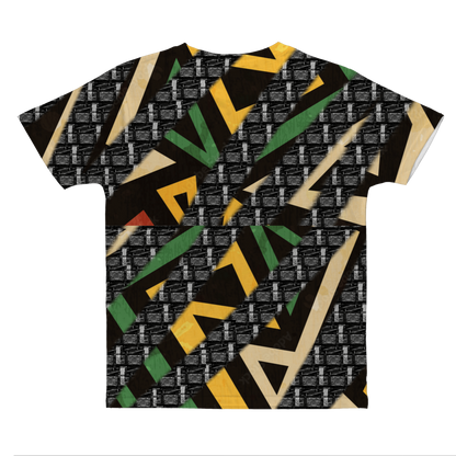 MAfGA Pieces - dark grey + multicolour pattern Classic Sublimation Adult T-Shirt