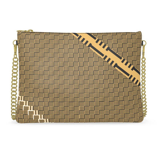 Leather Crossbody Bag with Chain