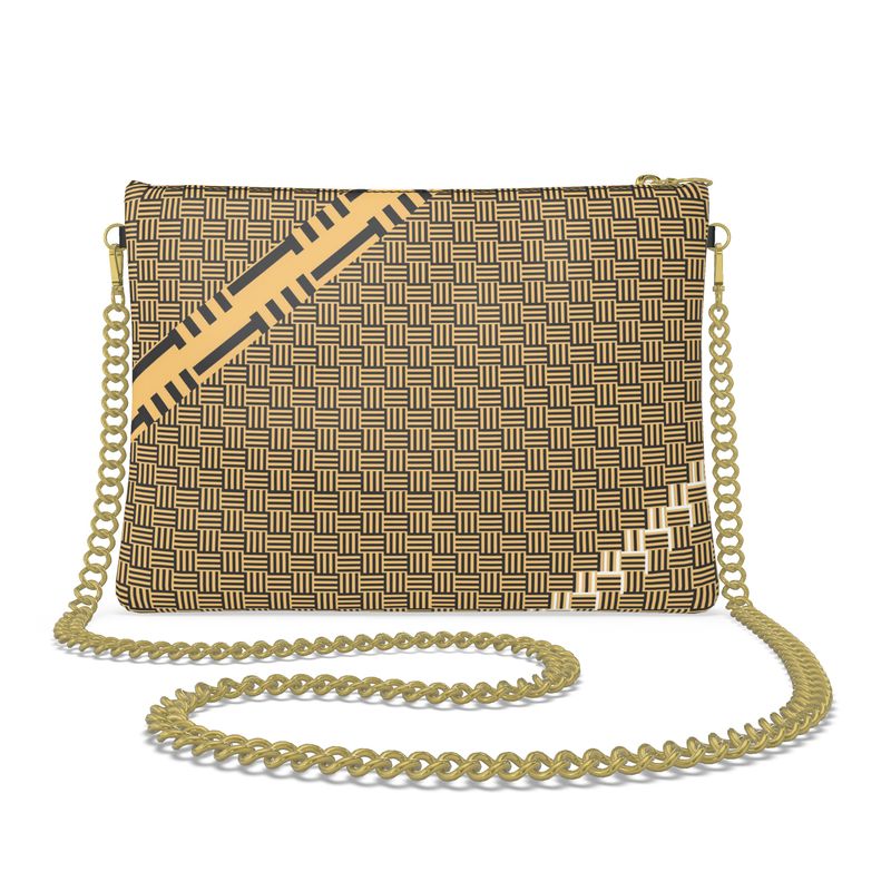 Leather Crossbody Bag with Chain