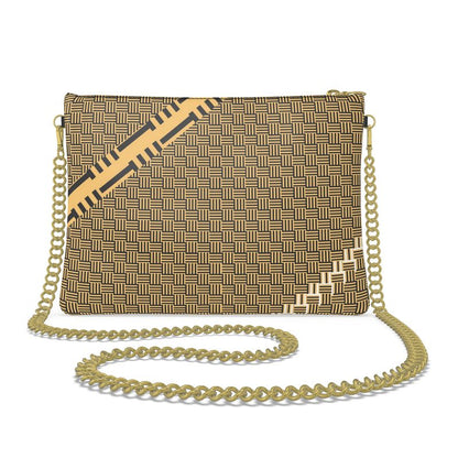 Leather Crossbody Bag with Chain