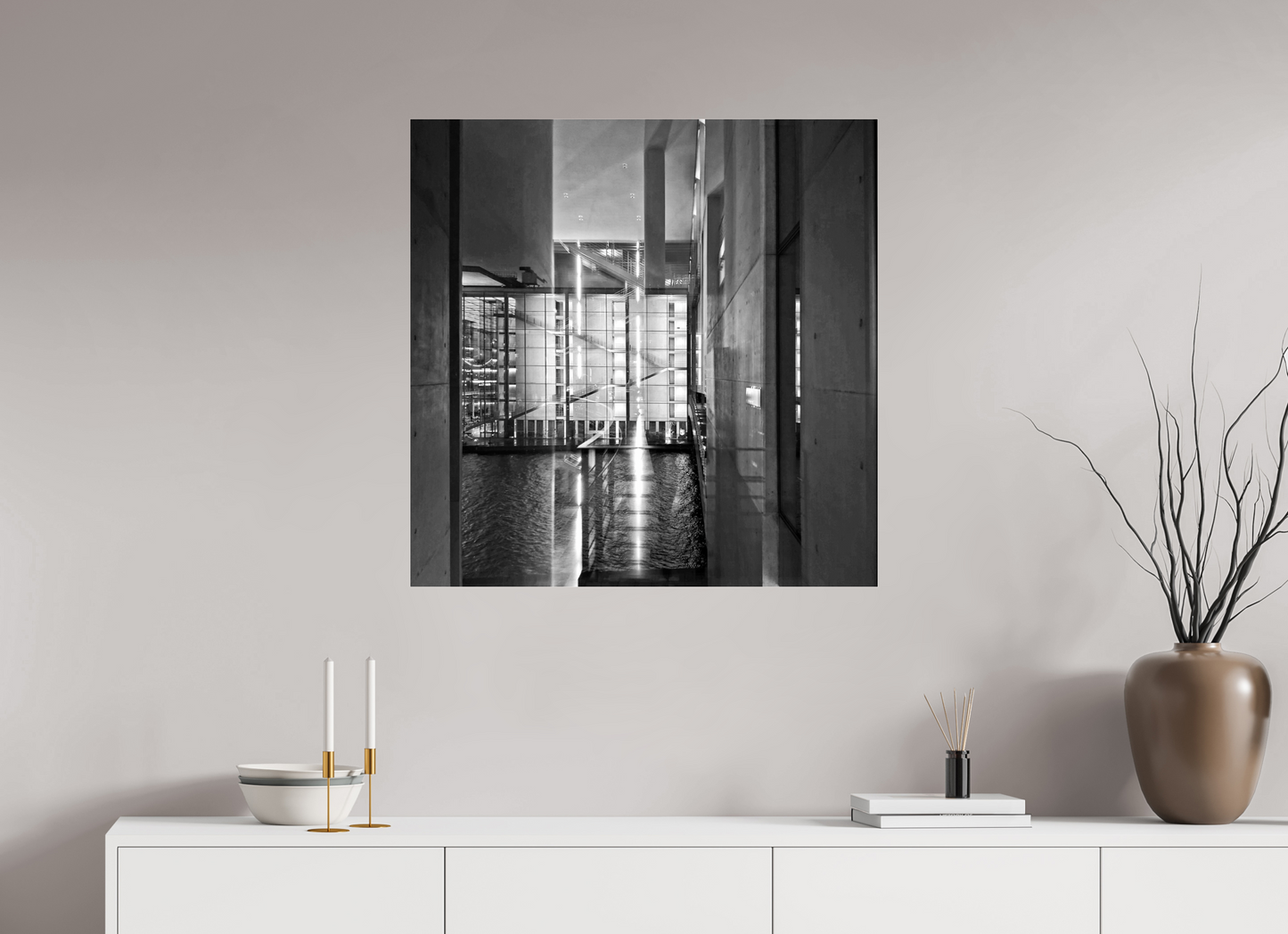 80 x 80 cm, Photo Print Under Acrylic Glass Glances of Power