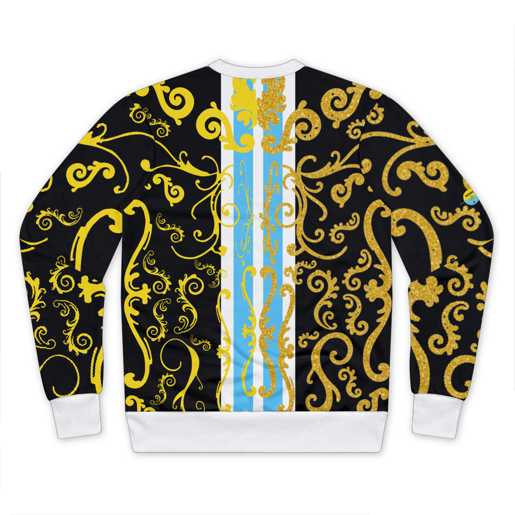 Paisley - black/gold Premium Cut and Sew Sublimation Unisex Sweatshirt