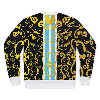 Paisley - black/gold Premium Cut and Sew Sublimation Unisex Sweatshirt