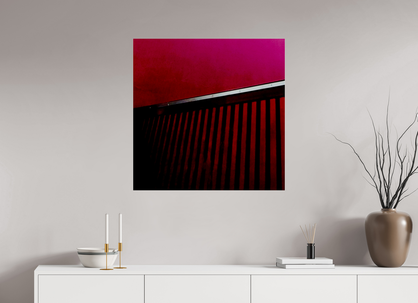 80 x 80 cm, Photo Print Under Acrylic Glass The Opening