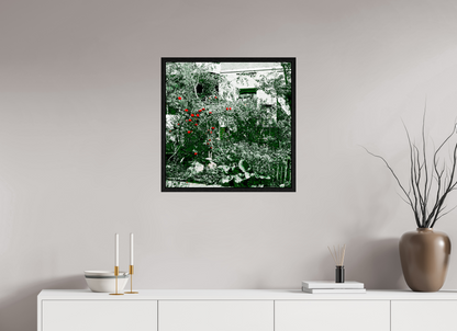60 x 60 cm, Floater Frame Rose bush