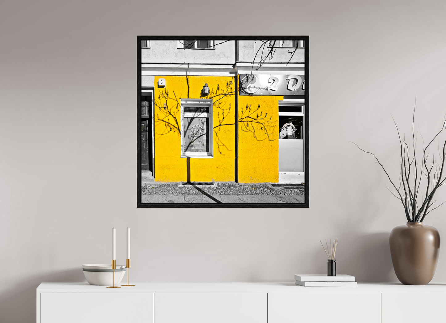 80 x 80 cm, Floater Frame 2 Welten