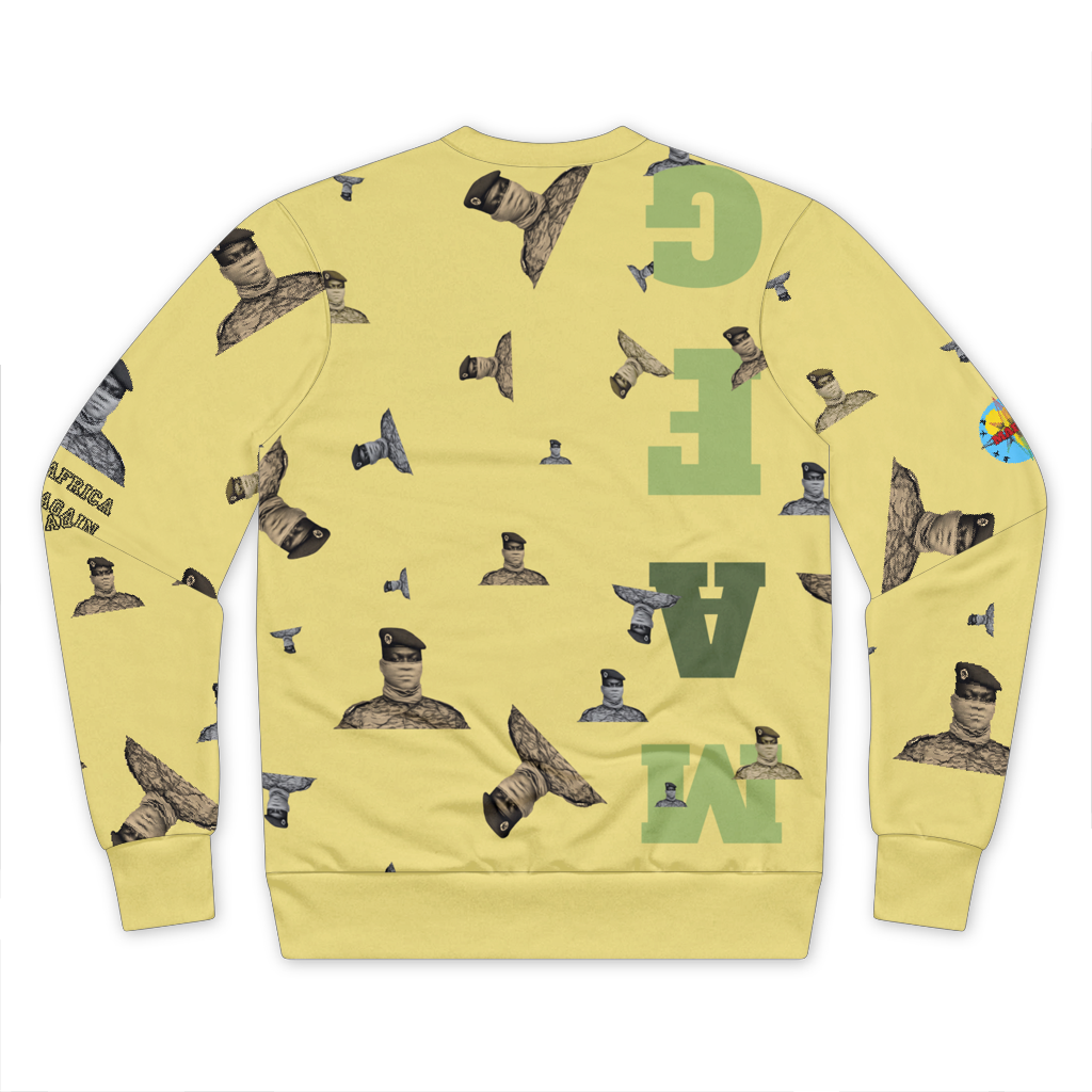 Mafga - Traore  pattern - sand Premium Cut and Sew Sublimation Unisex Sweatshirt