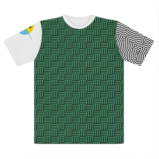Deep Green Pattern Premium Cut and Sew Sublimation Unisex T-Shirt
