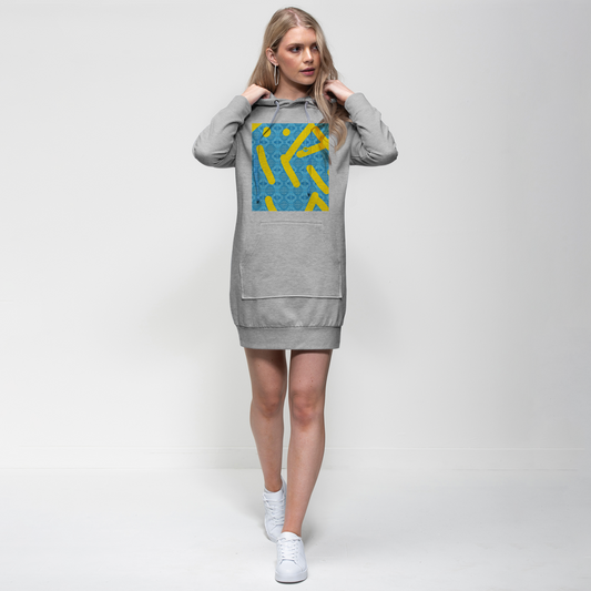 blu grass Premium Adult Hoodie Dress