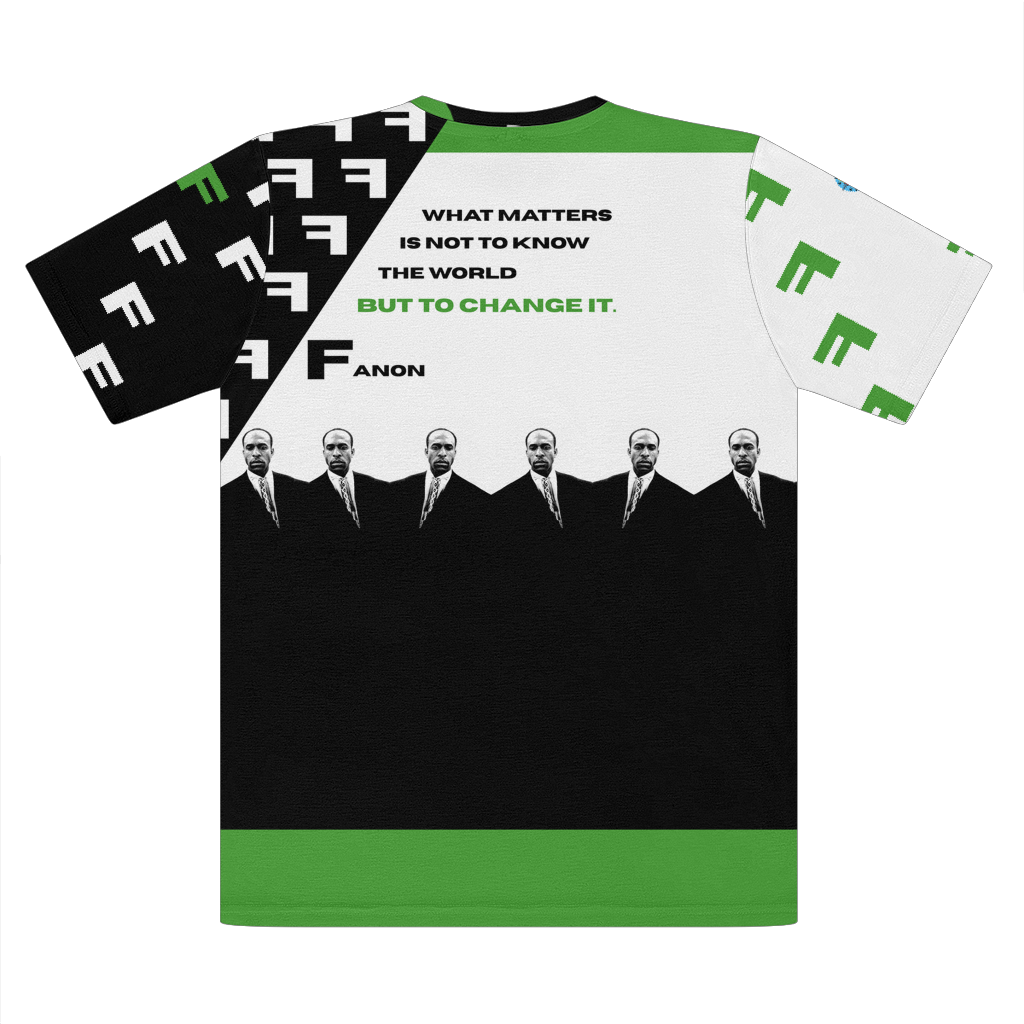 Mafga - Fanon - green Premium Cut and Sew Sublimation Unisex T-Shirt