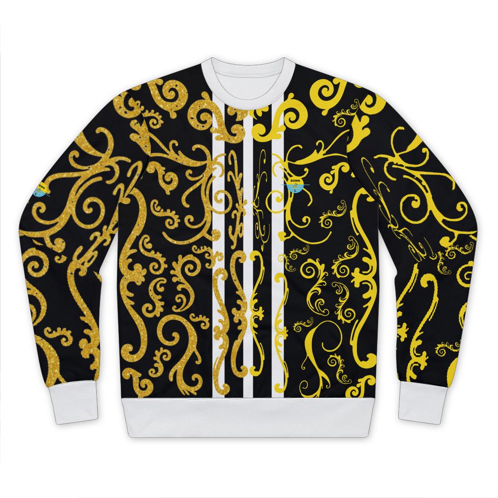 Paisley - black/gold Premium Cut and Sew Sublimation Unisex Sweatshirt