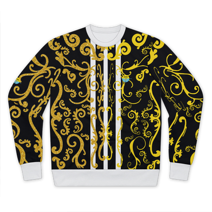 Paisley - black/gold Premium Cut and Sew Sublimation Unisex Sweatshirt